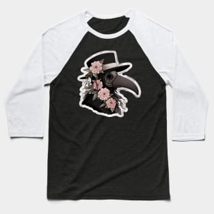 Cute Floral Plague Doctor Baseball T-Shirt